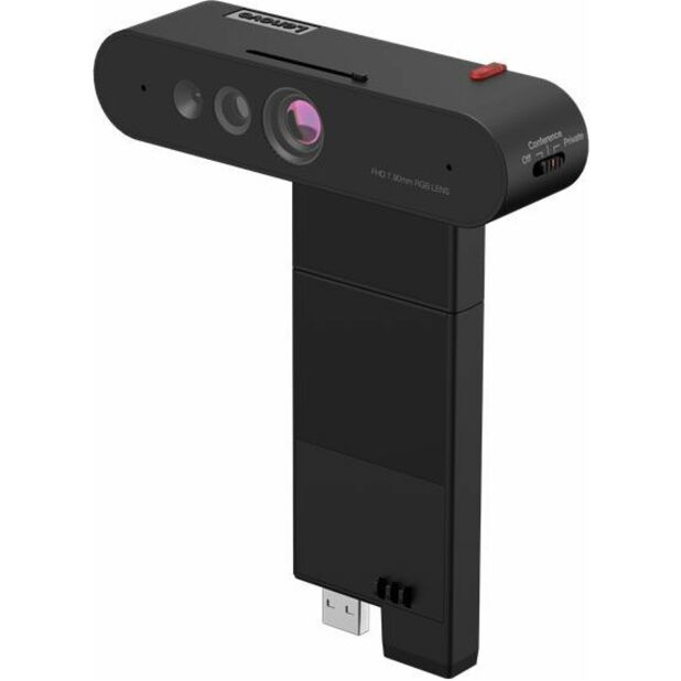 [05LenWCamMC60S] Lenovo ThinkVision MC60 (S) Webcam - Black - USB 2.0 Type A