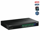 TRENDnet 9-Port 2.5G GaN Power PoE++ Switch with 10G SFP+ Port (480W), TPE-BG5091, 8 x 2.5G PoE++ Ports, 1 x 10G SFP+ Port, 480W, 60Gbps, NDAA TAA Compliant for Government use, Lifetime Protection