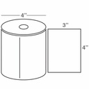 Wasp 4.0" x 3.0" TT labels, 4 rolls, 500 per roll, 5" OD