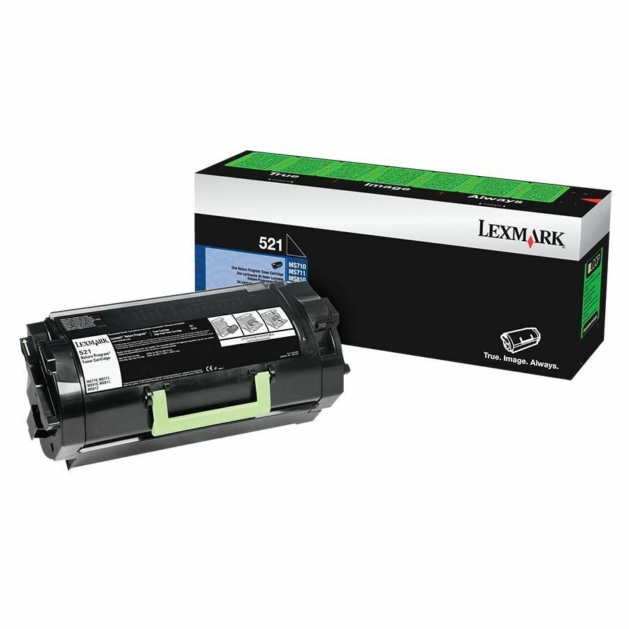 Lexmark Remanufactured Laser Toner Cartridge - Black - 1 Pack
