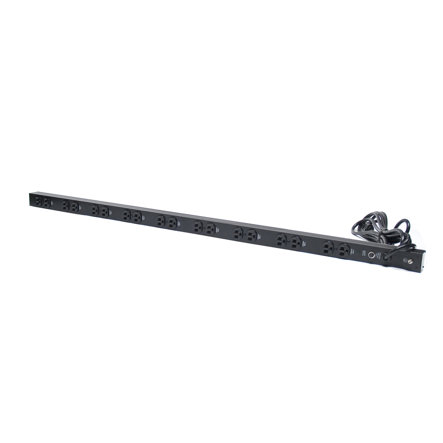 Minuteman 18-port, 110V/12A, 48" 0U Vertical Mount