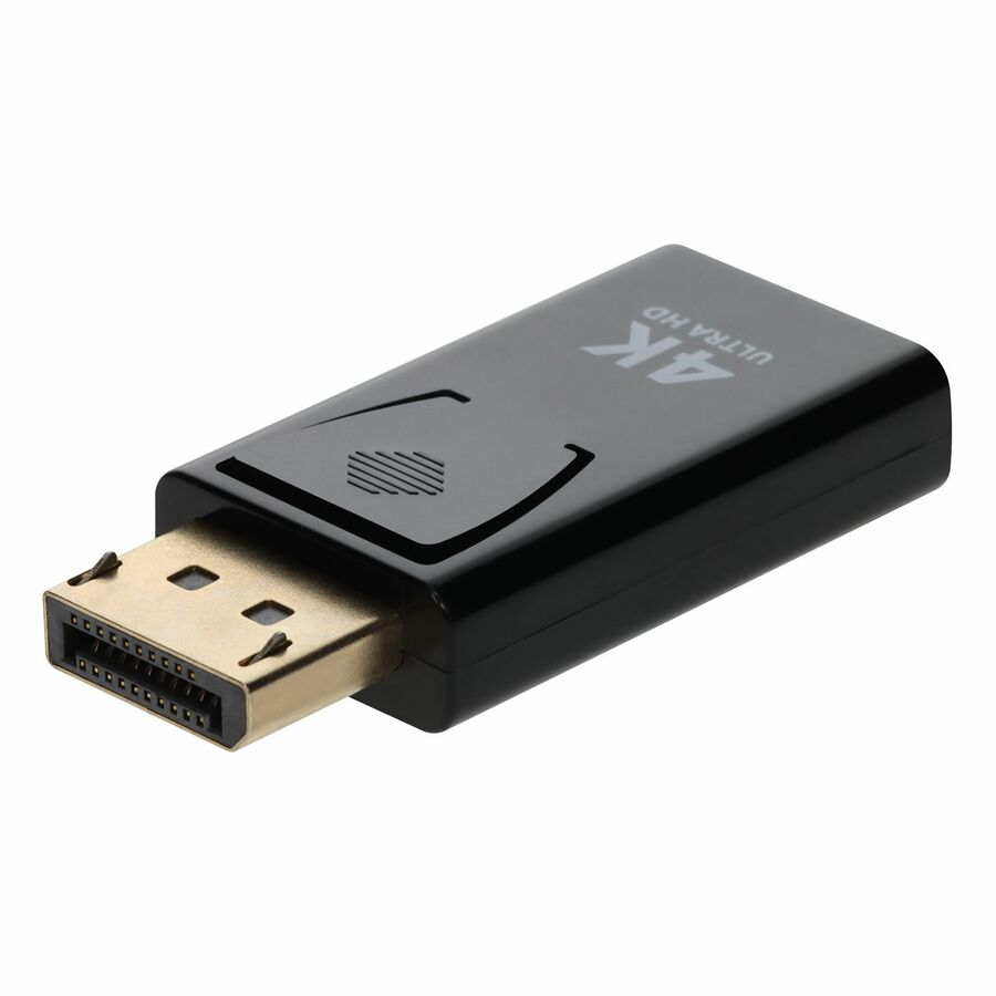 AddOn 8in DisplayPort (Male) to HDMI (Female) Black Adapter, 4K 30Hz