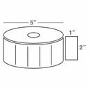 Wasp 2.0" x 1.0" Direct Thermal Labels, 4 rolls, 2300 per roll, 5" OD