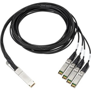 AddOn HP® 845416-B21 Compatible TAA Compliant 100GBase-CU QSFP28 to 4xSFP28 Direct Attach Cable (Passive Twinax, 3m)