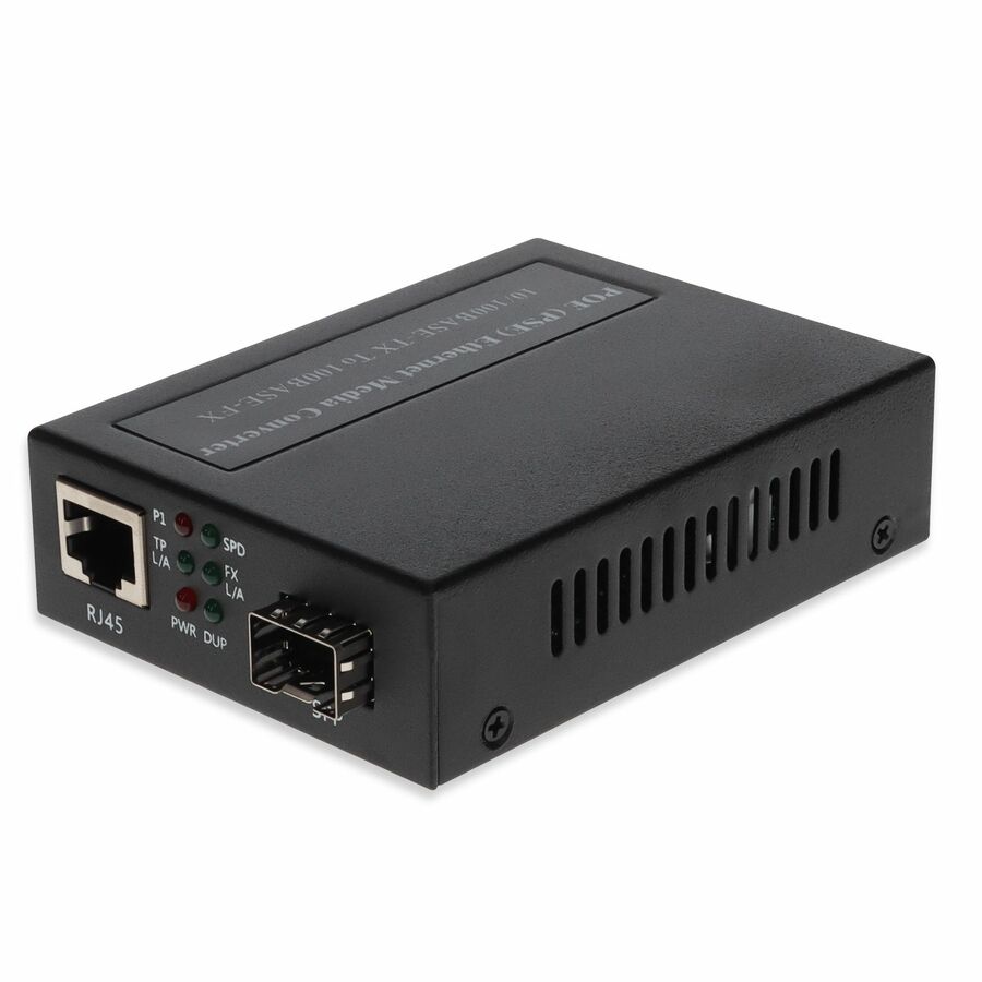 AddOn 10/100Base-TX(RJ-45) to 100Base-FX(LC) MMF 1310nm 2km POE Media Converter
