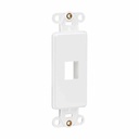 Eaton Tripp Lite Series Center Plate Insert, Decora Style - Vertical, 1 Port, TAA