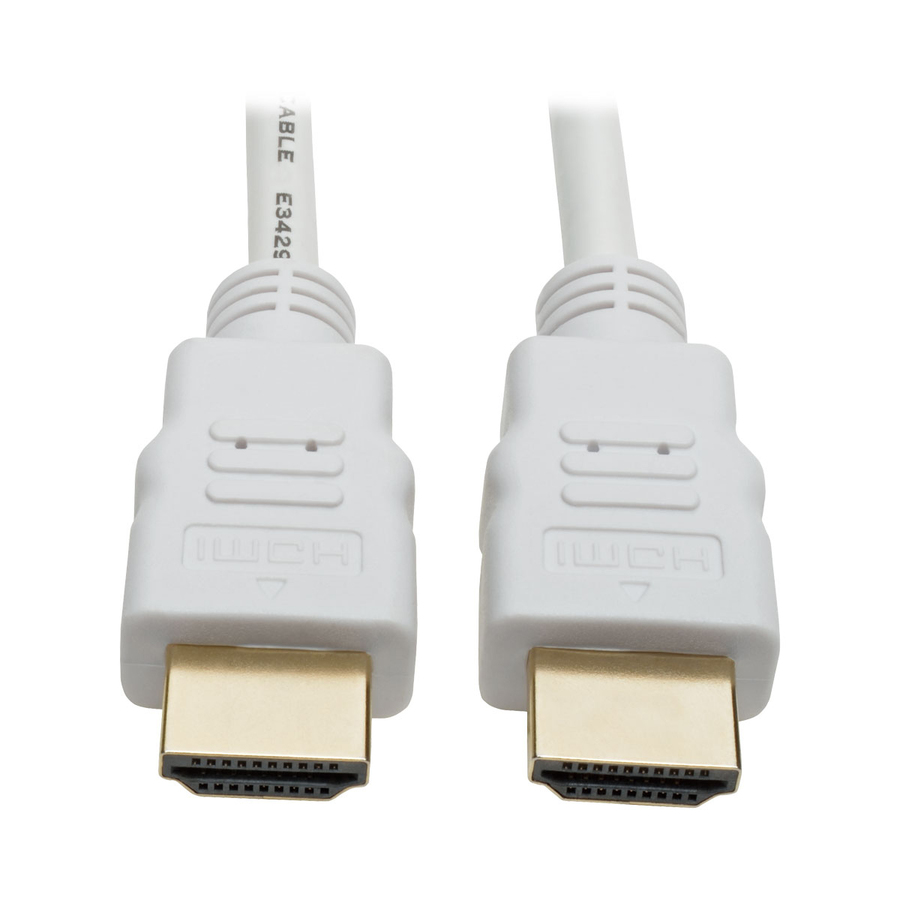 Eaton Tripp Lite Series High-Speed HDMI Cable, Gripping Connectors, 4K @30Hz (M/M), White, 16 ft. (4.88 m)