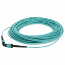 AddOn 40m MPO/UPC to MPO/UPC Aqua OM4 OFNR (Riser-Rated) 12-Strand Fiber Patch Cable