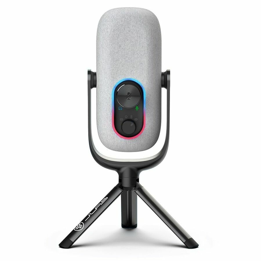 JLab JBuds Talk Wired Condenser, Dynamic Microphone for Studio, Podcasting, Gaming, Recording - White