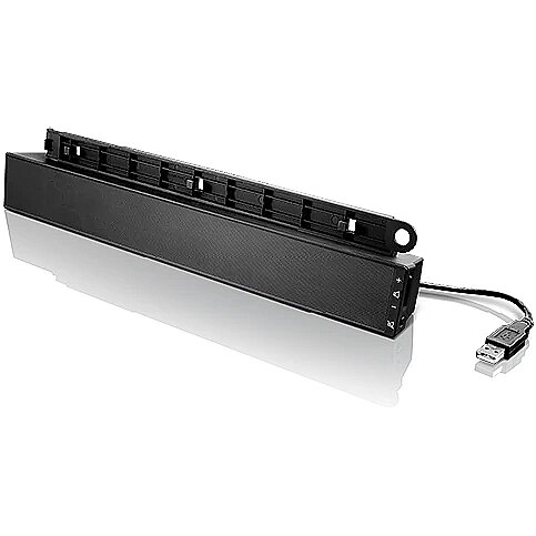 [29LenUSBSoundbar] Lenovo USB Soundbar Black 2.0 channels 2.5 W