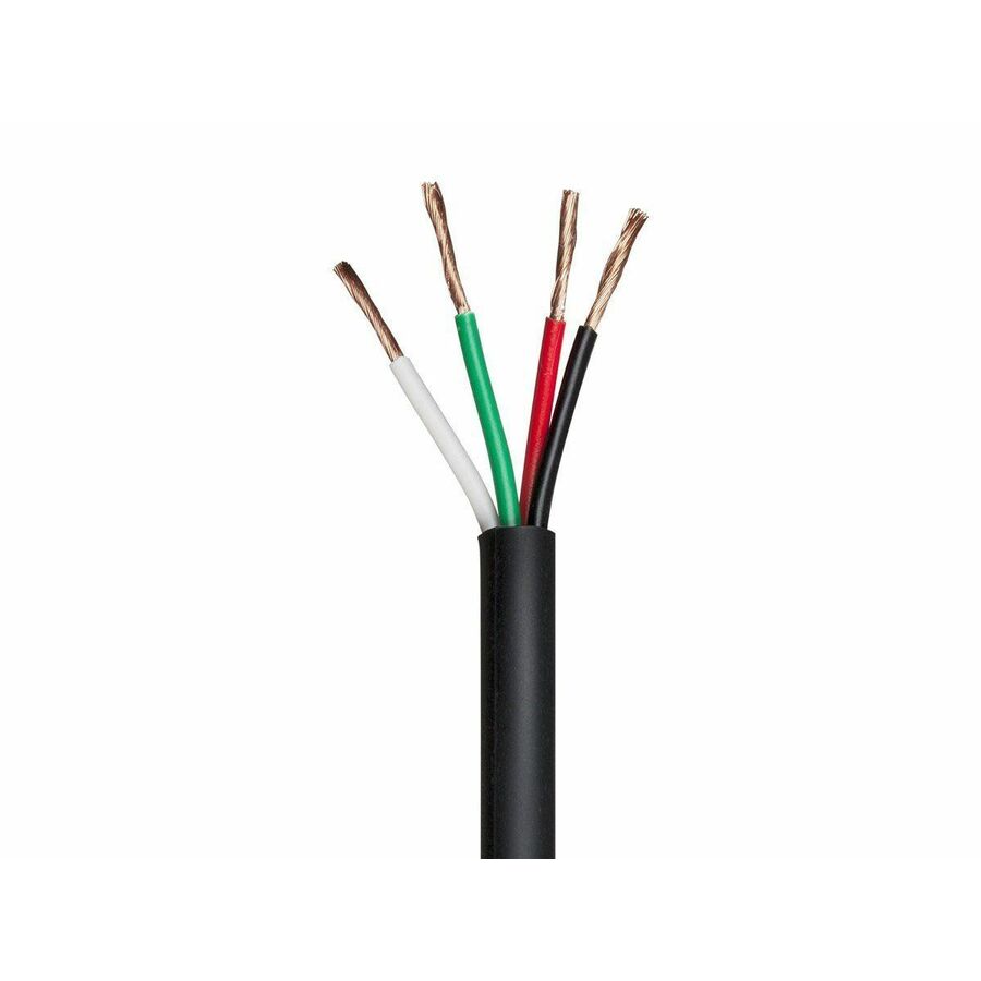 Monoprice Speaker Wire, CMP Rated, 4-Conductor, 18AWG, 1000ft, Black