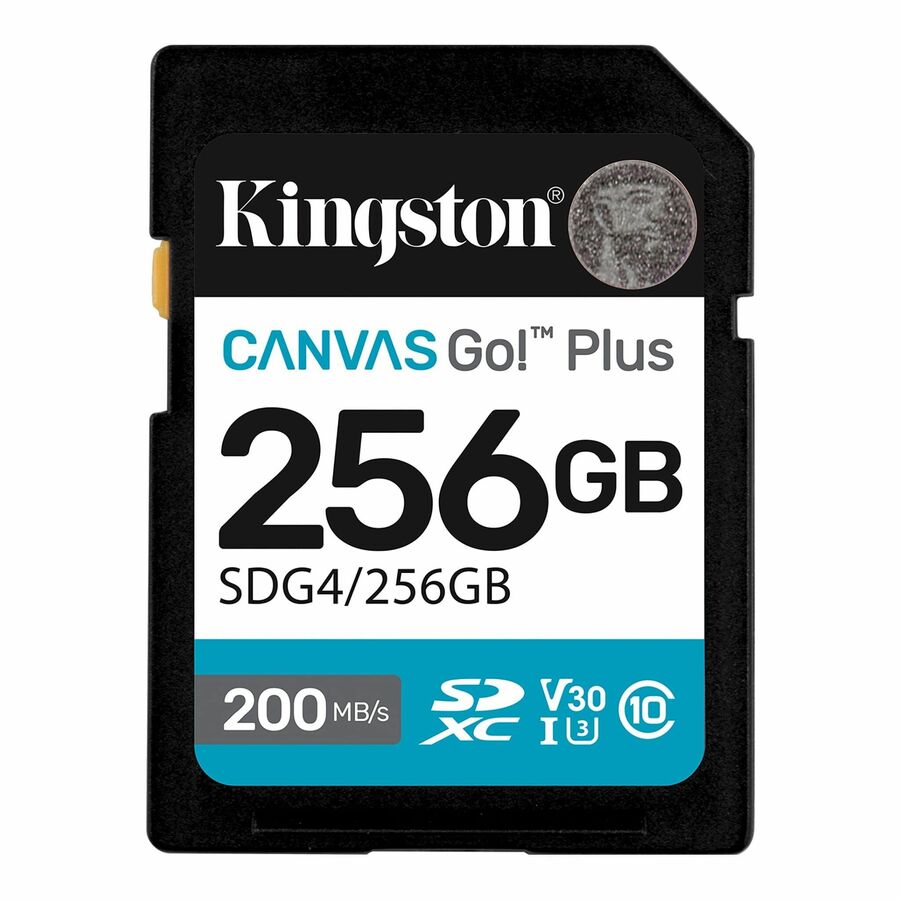 Kingston Canvas Go! Plus 256 GB Class 10/UHS-I (U3) V30 SDXC