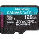 Kingston Canvas Go! Plus 128 GB Class 10/UHS-I (U3) V30 microSDXC - 1