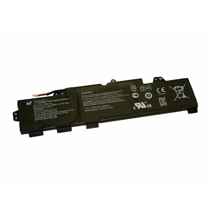BTI 933322-855-BTI 3-CELL 11.55V LI-ION BATTERY FOR HP ELITEBOOK 755 G5, 850 G5, 850 G6, ZBOOK 15U G5, 15U G6
