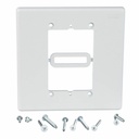 Panduit Wall adapter, reduces double gang opening to single gang opening, White