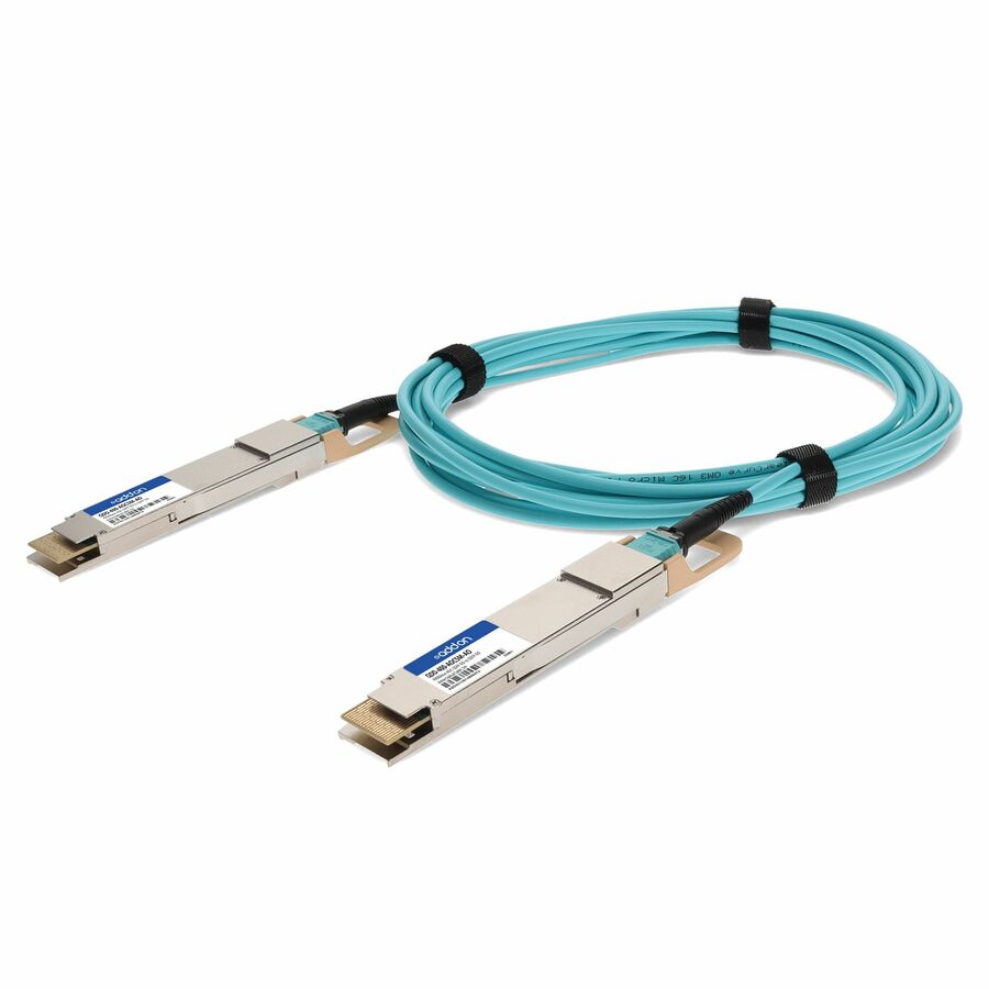 AddOn Cisco® QDD-400-AOC5M Compatible TAA Compliant 400GBase-AOC QSFP-DD to QSFP-DD Active Optical Cable (850nm, MMF, 5m)