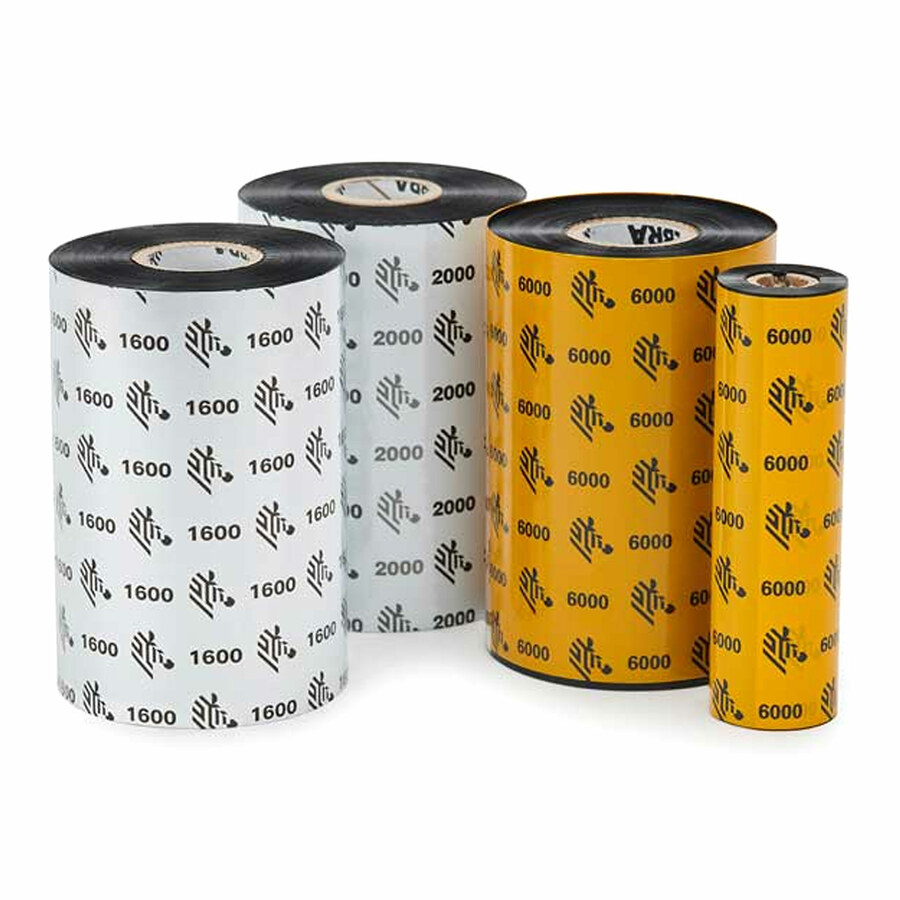 Zebra Wax Ribbon 1.57inx1476ft 2100 High Performance 1in core