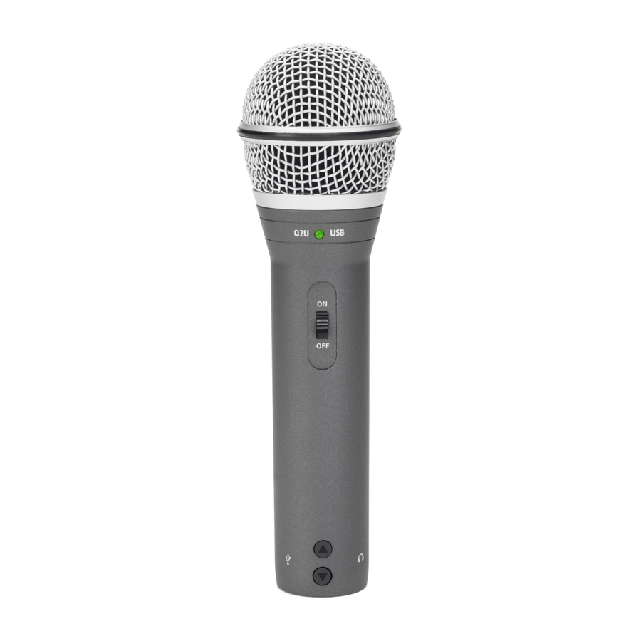 Samson Q2U Rugged Wired Dynamic Microphone - Gray
