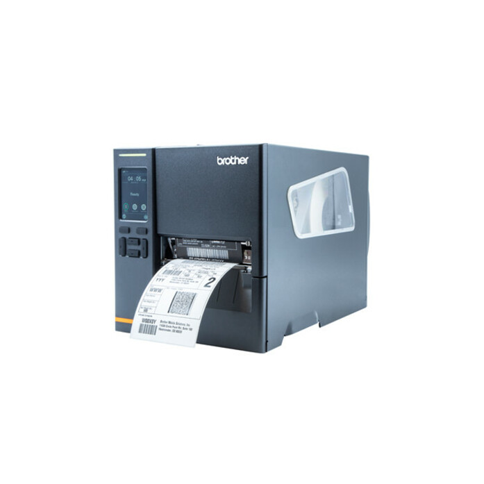 Brother TJ-4121TN Desktop Direct Thermal/Thermal Transfer Printer - Monochrome - Label/Receipt Print - USB - Serial