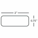 Wasp 2.00" x .75" TT Label, Polyester, "Void if Removed," 1 roll, 3000 per roll, 5" OD