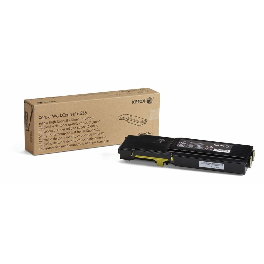 Xerox Genuine WorkCentre® 6655/6655i Yellow High capacity Toner Cartridge (7500 Pages) - 106R02746
