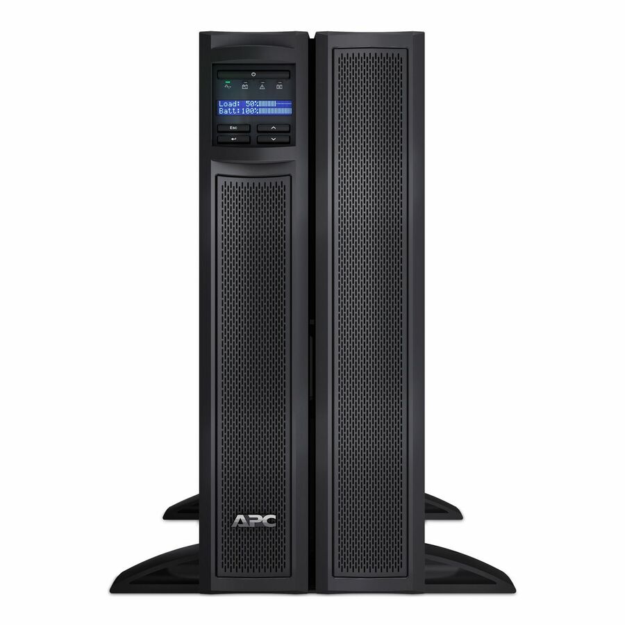 APC Smart-UPS X, Line Interactive, 3kVA, Rack/tower convertible 4U, 100V-127V, 6x 5-15R+3x 5-20R+1x L5-30R NEMA, NMC, Extended runtime, Short depth