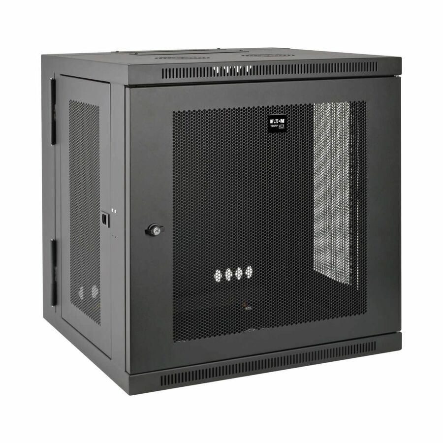Tripp Lite by Eaton 12U Wall Mount Rack Enclosure Server Cabinet Swinging Hinged Door Deep