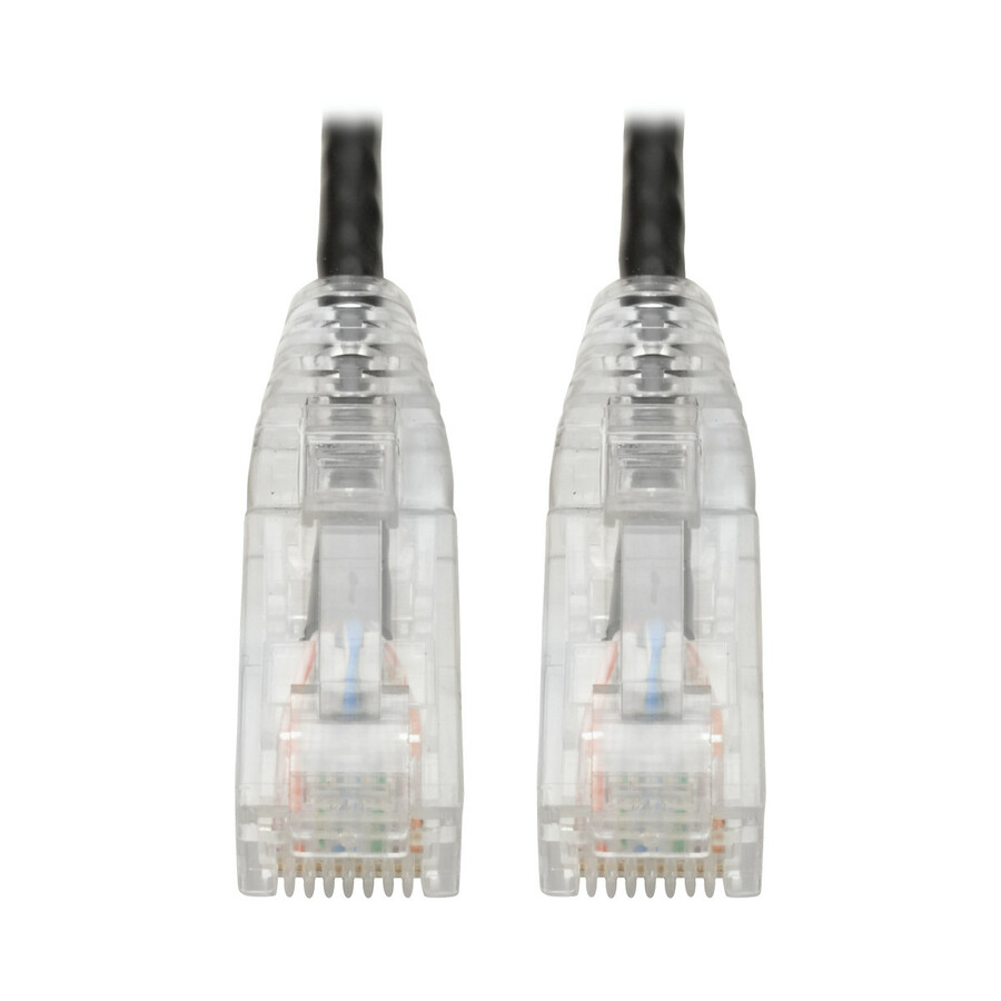 Tripp Lite by Eaton Cat6 Gigabit Snagless Slim UTP Ethernet Cable (RJ45 M/M) PoE Black 2 ft. (0.61 m)
