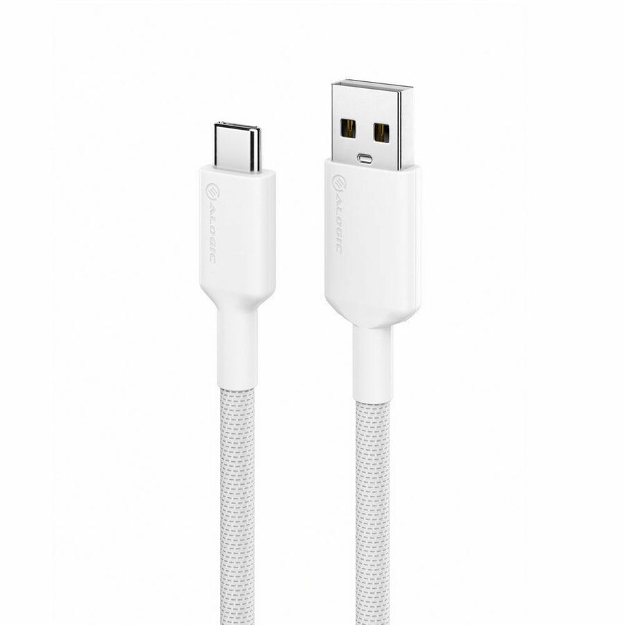 ALOGIC Elements PRO USB-C to USB-A Cable - Male to Male - 1m - USB 2.0 - 3A - 480Mbps - White