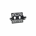 APC NetShelter Cable Management, Vertical Cable Manager, Accessory Bracket, Set of 2, Black, 109 x 183 x 30 mm