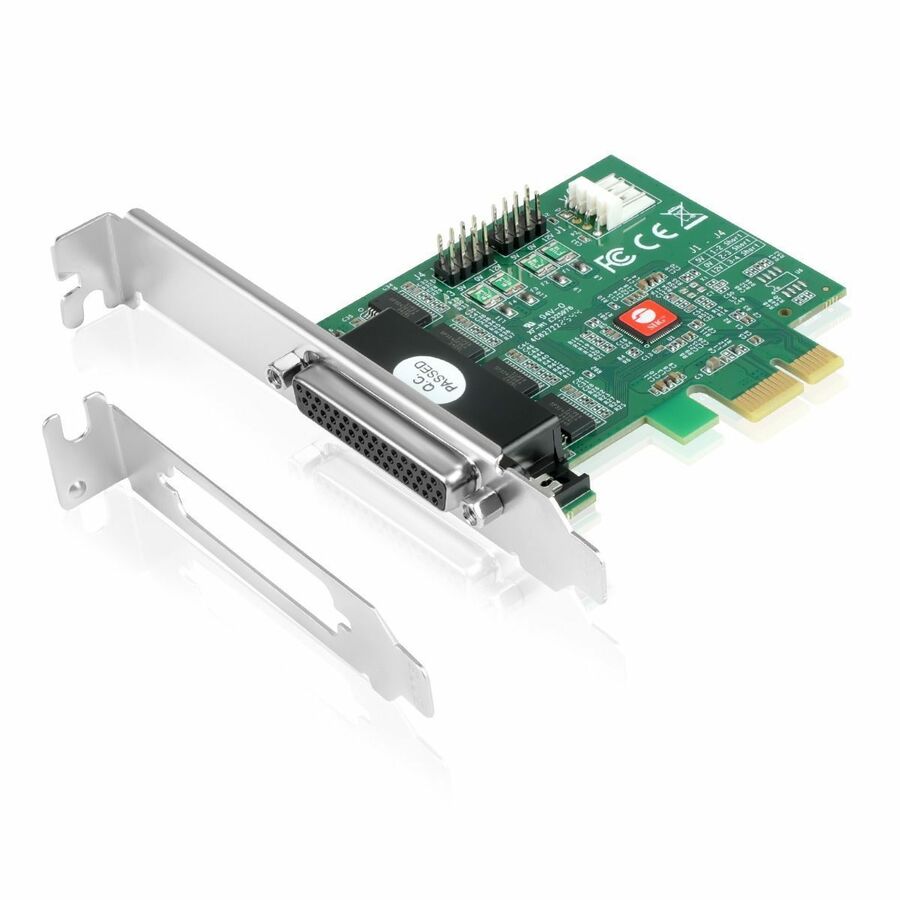 SIIG DP CyberSerial 4S PCIe, PCI Express x1 Interface, Dual-Profile Design, TAA Compliant