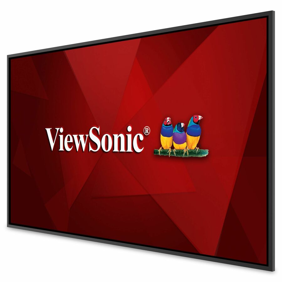 ViewSonic CDE98G3 98 Inch 4K UHD OS-Free Commercial Display with 500-nit Brightness, 1200:1 Contrast Ratio, 10W Dual Speakers, HDMI, USB C, VGA, and USB Inputs