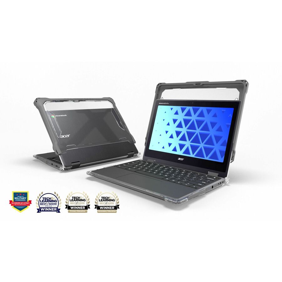 MAXCases Extreme Shell-FL Chromebook Case for Acer R757/R757T Chromebook 11.6" (Grey)