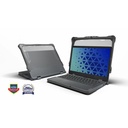 MAXCases Extreme Shell-F2 Slide Chromebook Case for Lenovo 500e G4S (300e/500e G3) Chromebook 2:1 11.6" (Grey/Clear)