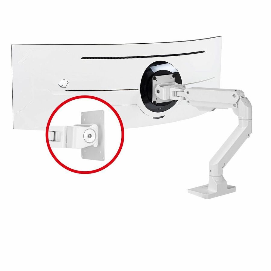 SIIG Single Heavy Duty 34"- 49" Monitor Arm with Easy Top Mounting - Weight Between 22 to 44 lbs