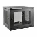 Tripp Lite by Eaton SmartRack 9U Low-Profile Switch-Depth-Plus Wall-Mount Mini Rack Enclosure