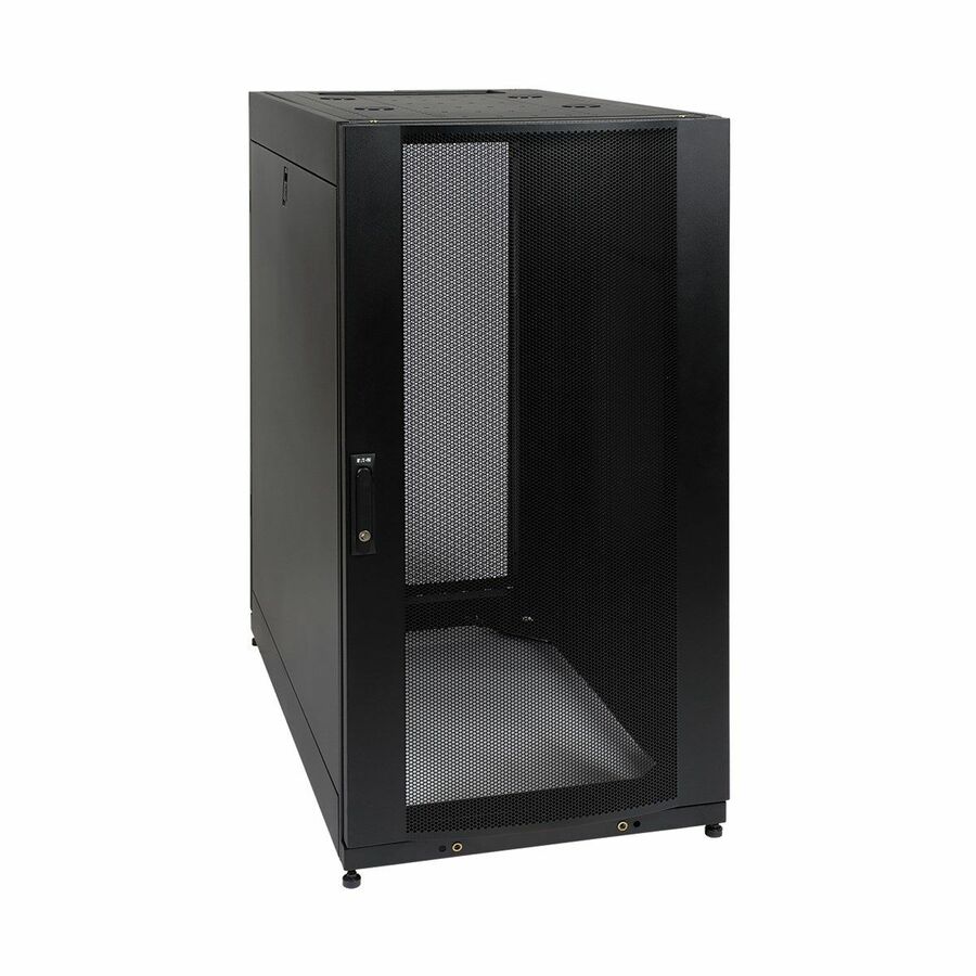 Eaton Tripp Lite Series 25U SmartRack Standard-Depth Half-Height Server Rack Enclosure, Doors and Side Panels