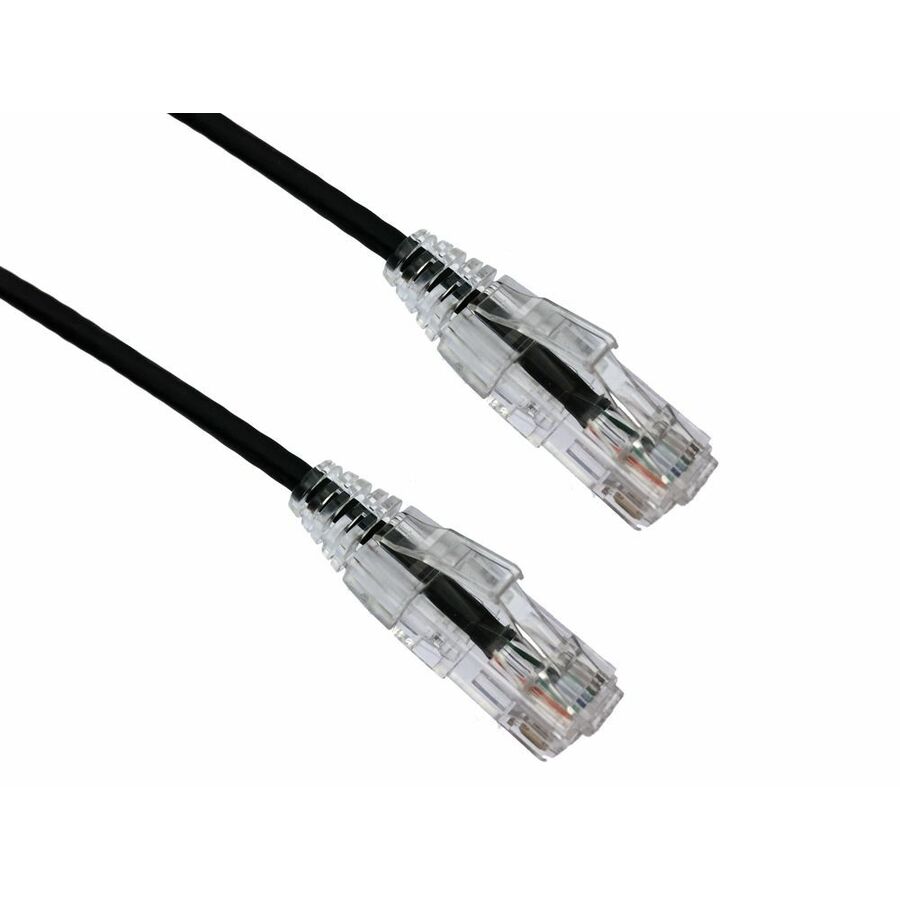 Axiom 100FT CAT6 Snagless BENDnFLEX Ultra-Thin Patch Cable - Black - TAA Compliant