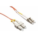 Axiom LC/SC Multimode Duplex OM2 50/125 Fiber Optic Cable 8m