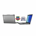 MAXCases Extreme Shell-F2 Slide Chromebook Case for Lenovo 14e G3 14" (Gray/Clear)