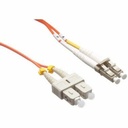Axiom LC/SC Multimode Duplex OM2 50/125 Fiber Optic Cable 1m - TAA Compliant