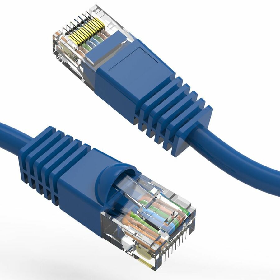 Axiom 30FT CAT5E 350mhz Patch Cable Molded Boot (Blue) - TAA Compliant