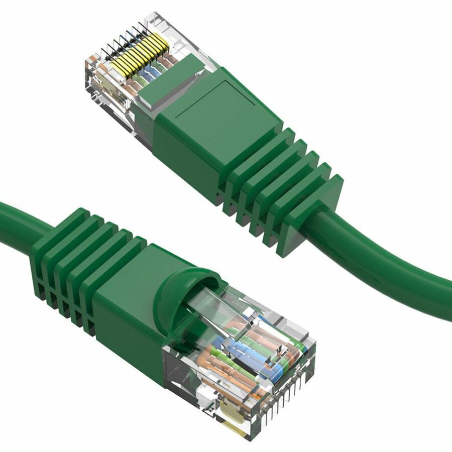 Axiom 30FT CAT5E 350mhz Patch Cable Molded Boot (Green) - TAA Compliant