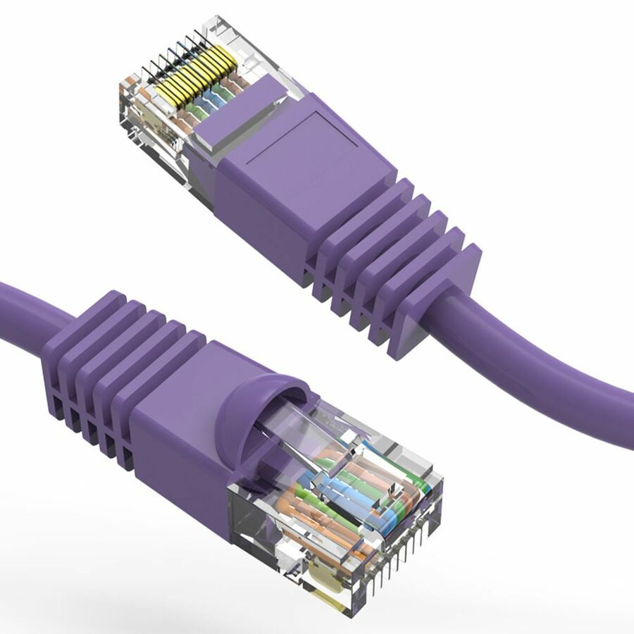Axiom 30FT CAT5E 350mhz Patch Cable Molded Boot (Purple) - TAA Compliant