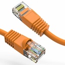 Axiom 8FT CAT5E 350mhz Patch Cable Molded Boot (Orange) - TAA Compliant