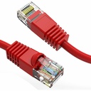 Axiom 8FT CAT5E 350mhz Patch Cable Molded Boot (Red) - TAA Compliant