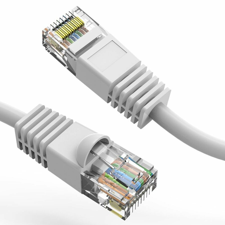 Axiom 9FT CAT5E 350mhz Patch Cable Molded Boot (White) - TAA Compliant