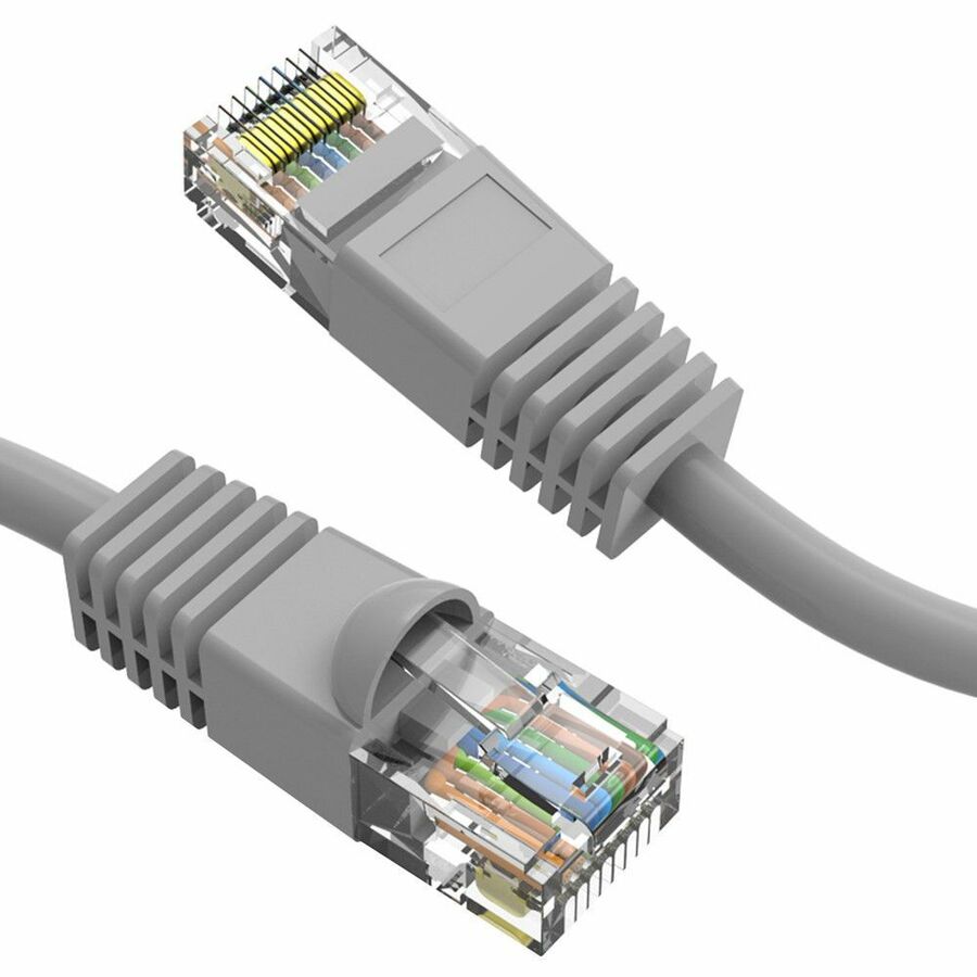 Axiom 9FT CAT5E 350mhz Patch Cable Molded Boot (Gray) - TAA Compliant