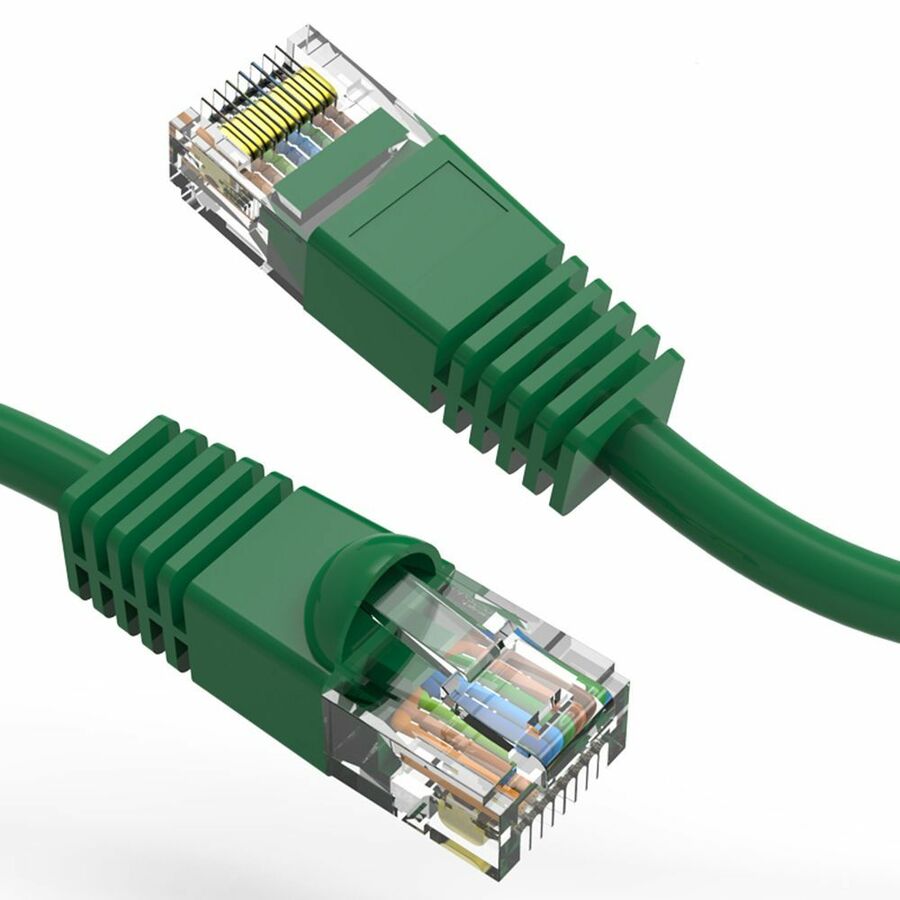 Axiom 8FT CAT5E 350mhz Patch Cable Molded Boot (Green) - TAA Compliant