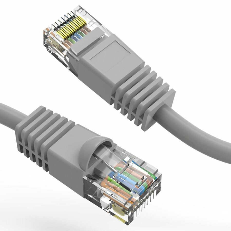 Axiom 12FT CAT5E 350mhz Patch Cable Molded Boot (Gray) - TAA Compliant